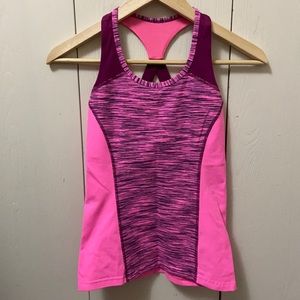 Ivivva Pink & Maroon Tank Top